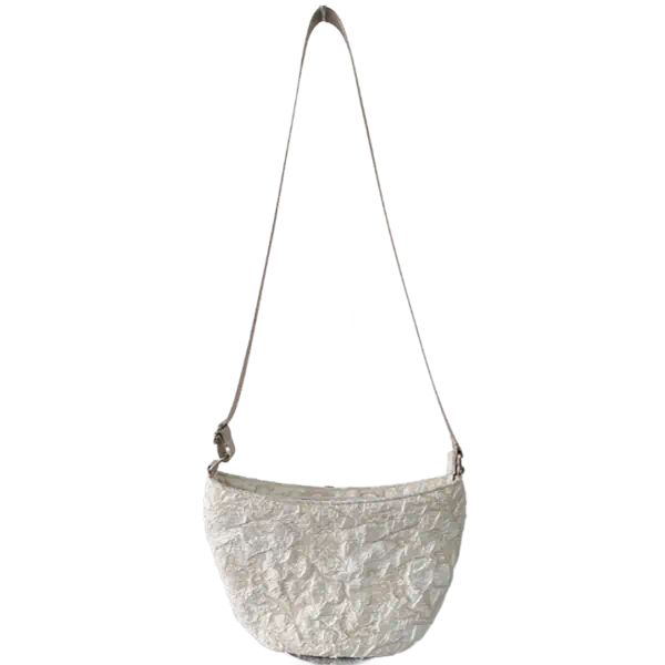 Sac à bandoulière hobo en jacquard froissé en polyester pour femmes et filles